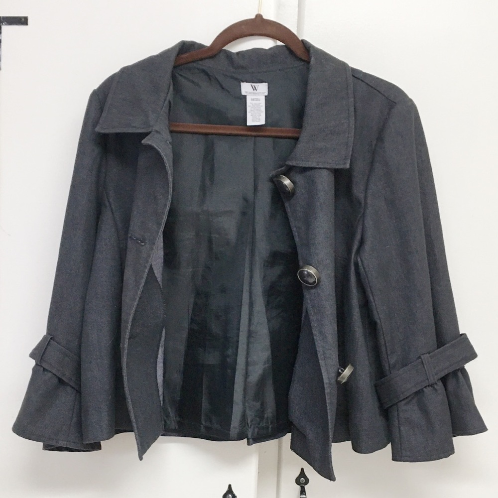 Worthington Denim Swing Jacket size L